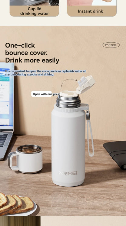 1.5L Thermos water bottle Stainless Steels Vacuum Flask Hot Coffee tea Water Heat Preservation Bottles Cold Tumbler drink