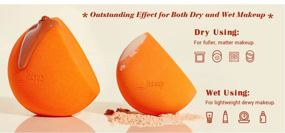 Jessup Makeup Sponges Set, 3pcs Make up Sponges Beauty Foundation Sponge Makeup Blender Wet&Dry Concealer Sponge, SP013