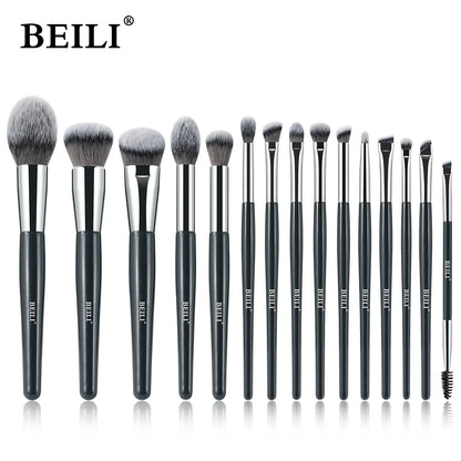 BEILI Professional Makeup Brushes Set 9/15/30 Pcs Foundation Contour Eyeshadow Blending Synthetic Hair Beauty Cosmetics Brush