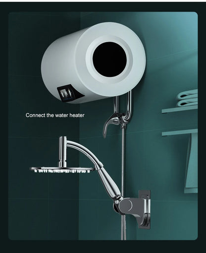Bathroom 6 ”8 inch shower head ABS Chrome shower head water saving bathroom rain spa square handheld ELA087-1