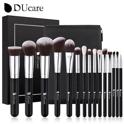 DUcare Professional Makeup Brushes Set 15-32Pcs Makeup Brush Set Synthetic Foundation Powder Blush Eyeshadows Highlighter Brush