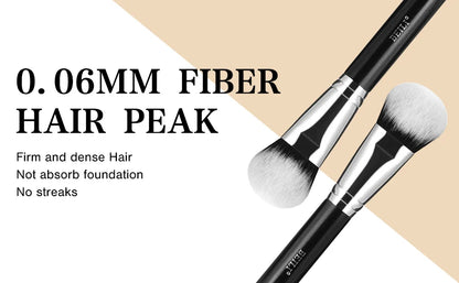 BEILI Professional Bevel Foundation Makeup Brush 1Pcs Soft Synthetic Hair For Liquid Cream Powder Emulsion Contouring Face Brush