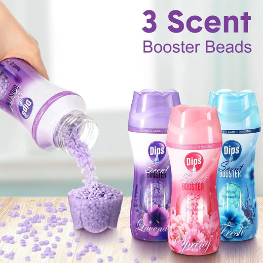 260g in Wash Scent Booster Beads Laundry Boosters Laundry Room Beads Fresh Essence Scent Eco‑Friendly Safe Fabric Softener