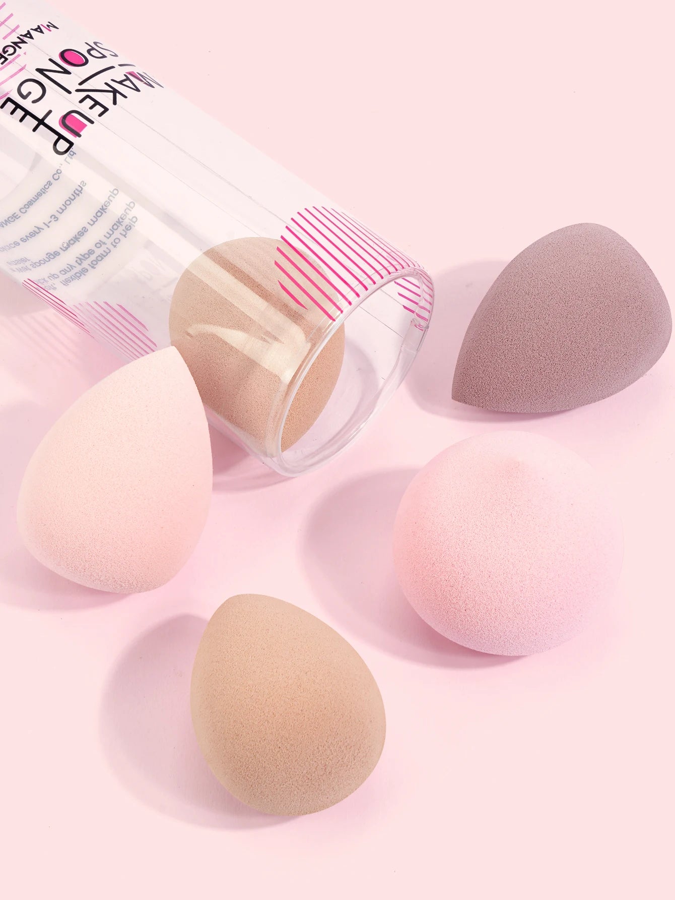 MAANGE 5PCS Makeup Sponge Blender Set Foundation Concealer Powder Cream Puff Dry&Wet Cosmetic Puff Multi-colored Beauty Sponges