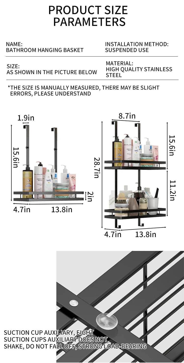 Bathroom Storage Rack No Drill Shelves Wall Mount Corner Shelf Shower Holder For WC Shampoo Organizer Bathroom Accessories