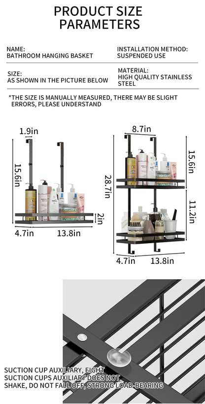 Bathroom Storage Rack No Drill Shelves Wall Mount Corner Shelf Shower Holder For WC Shampoo Organizer Bathroom Accessories