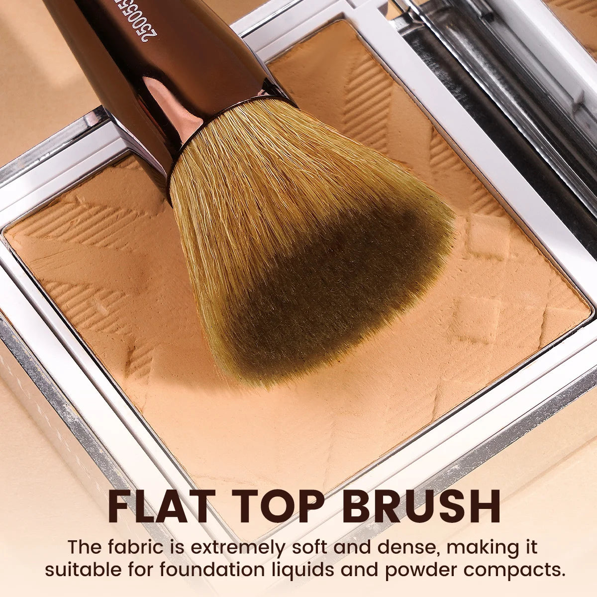 MAANGE Multifunctional Double Head Makeup Brush for Flat Top Blush Contour Concealer Brush Blending Soft Hair Makeup Beauty Gift