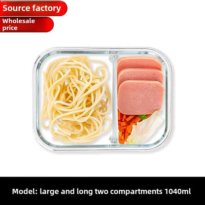 Premium Glass Lunch Container - Leak-Proof Bento Box with Secure Lid