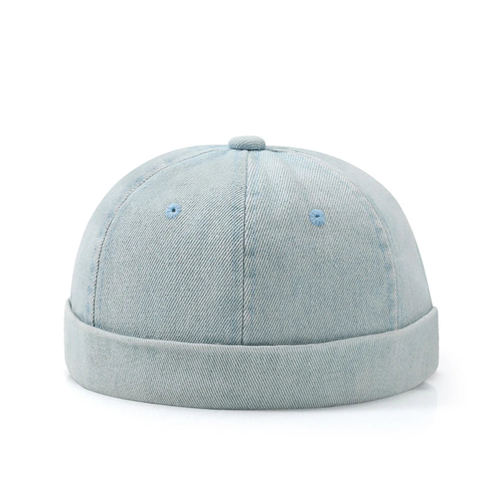 Brimless Skullies Cap Vintage Cotton Men Adjustable Landlord Docker Cap Multipurpos Beanie Hats Streetwear Dome Hat Hip Hop Hats