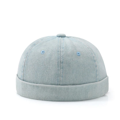 Brimless Skullies Cap Vintage Cotton Men Adjustable Landlord Docker Cap Multipurpos Beanie Hats Streetwear Dome Hat Hip Hop Hats
