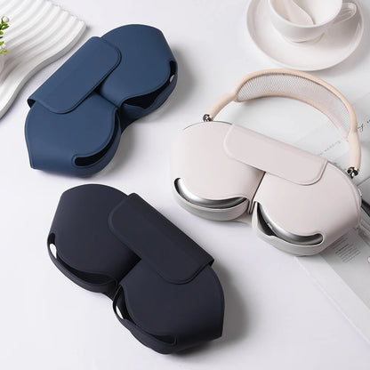 For AirPods Max Case Smart Earphone Protective Cover For Apple AirPods Max Leather Cases Soft Headphone Bags Coque Accessories