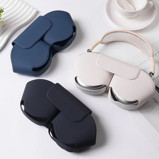 For AirPods Max Case Smart Earphone Protective Cover For Apple AirPods Max Leather Cases Soft Headphone Bags Coque Accessories