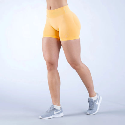 Dfyne Impact Shorts 4.5'' Low Waist Seamless Yoga Shorts Scrunch Bum Gym Shorts Women Workout Biker Stretch Fitness Short XS-XL