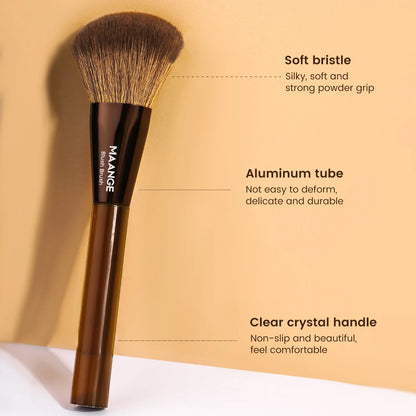 MAANGE Professional Makeup Brush Multifunctional Foundation Brush Blending Powder Tapered Kabuki Contour Brush Soft Dense Hair