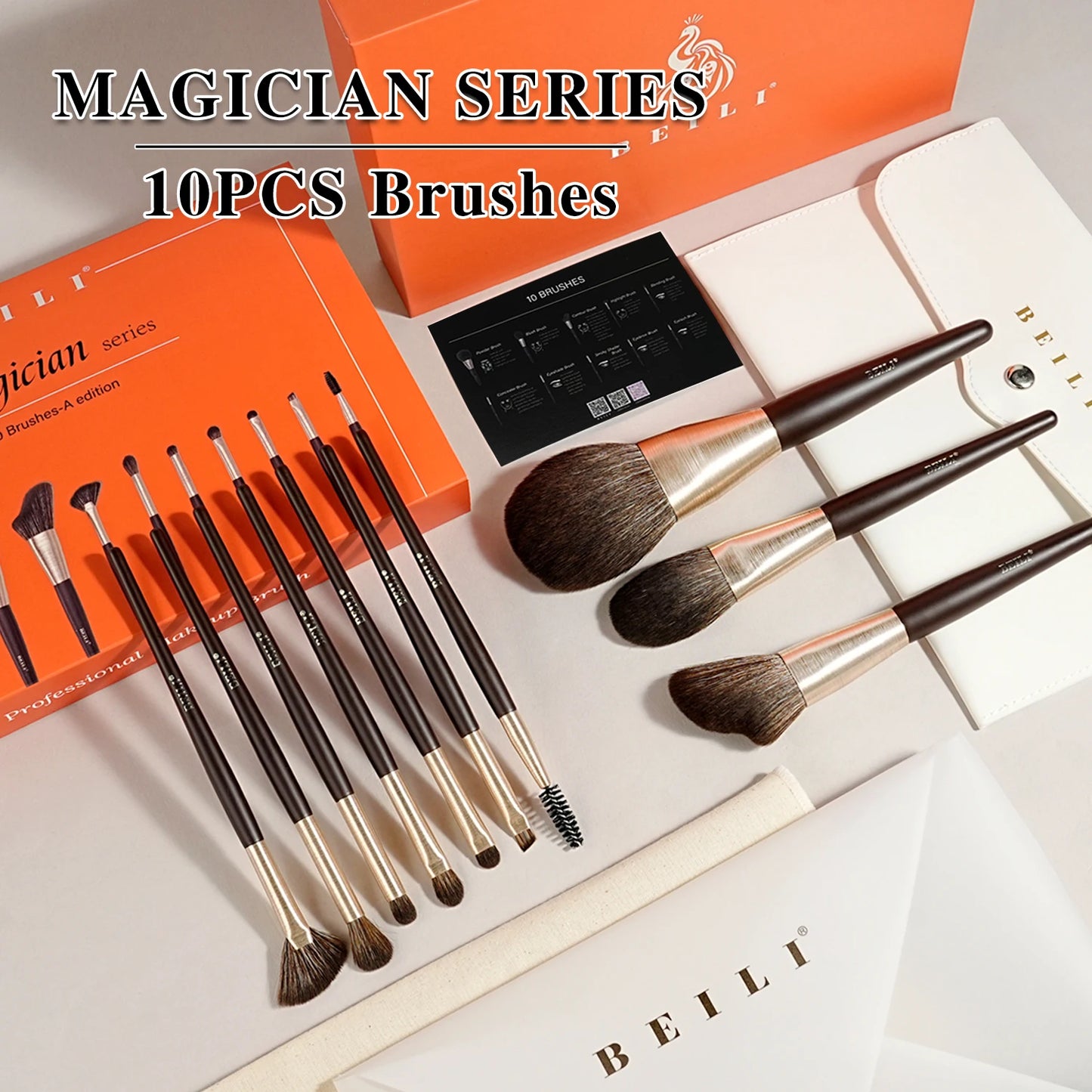 BEILI Professional Bevel Foundation Makeup Brush 1Pcs Soft Synthetic Hair For Liquid Cream Powder Emulsion Contouring Face Brush