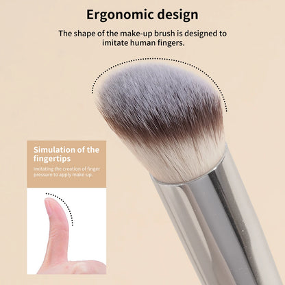 MAANGE Angled Concealer Makeup Brush Under Eye Makeup Small Foundation Precision Face Blending Brush Soft Bristles Makeup Tools