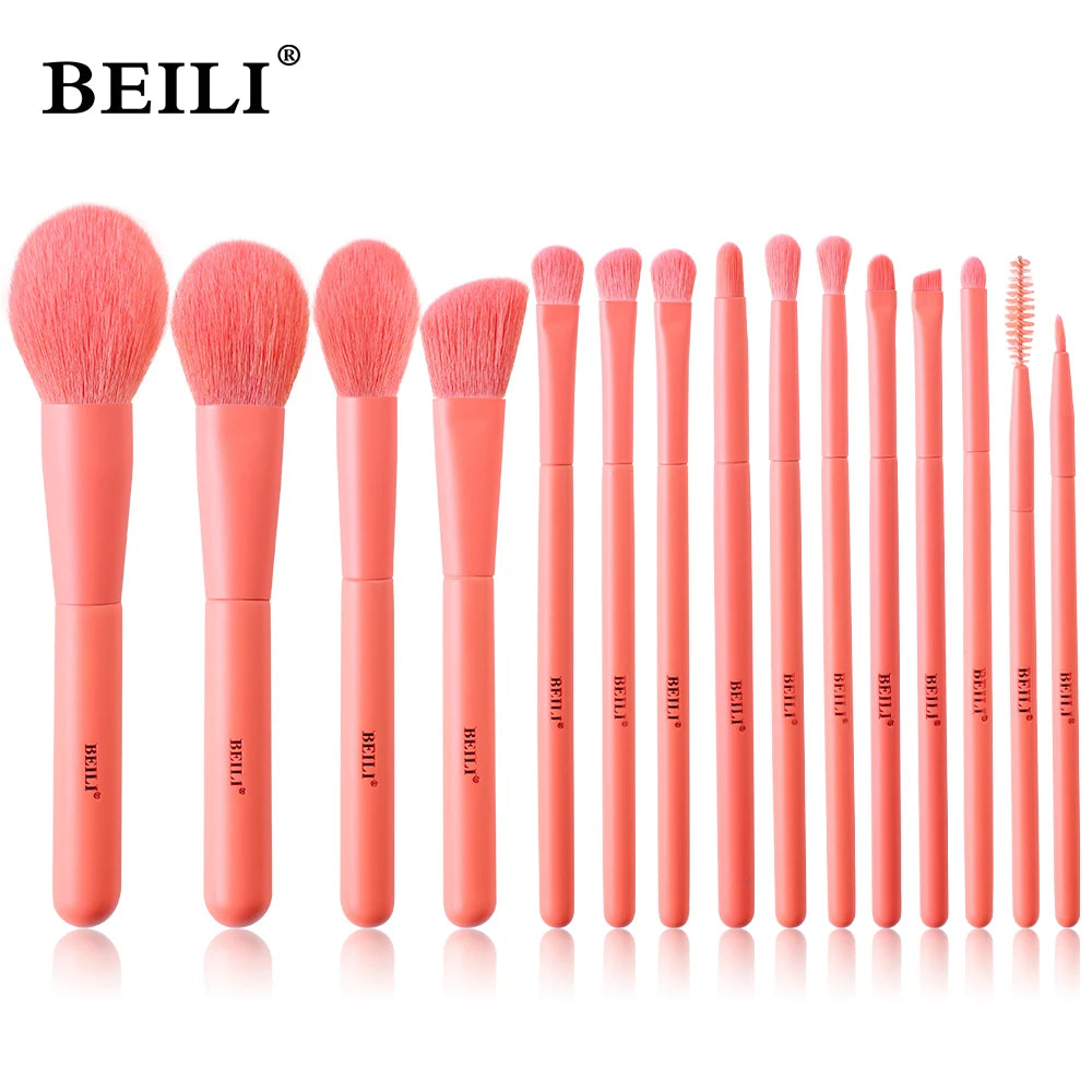 BEILI Professional Premium Makeup Brushes 12/15/22/30/35pcs Foundation Loose Powder Eye Blending Makeup Brush Set Low Price
