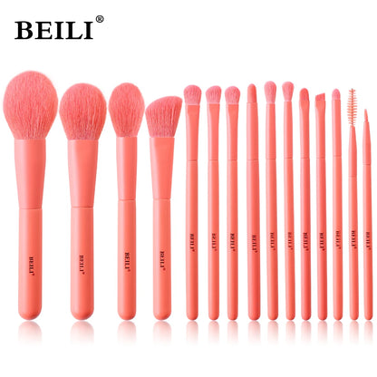 BEILI Professional Premium Makeup Brushes 12/15/22/30/35pcs Foundation Loose Powder Eye Blending Makeup Brush Set Low Price