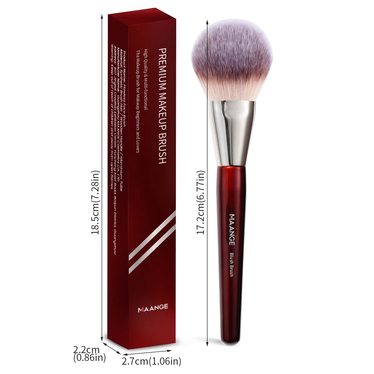 MAANGE 1PCS Professional Makeup Brush Set Premium Synthetic Foundation Blush Brush for Blending Liquid Cream Beauty Tools