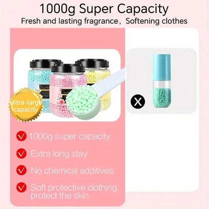 Laundry Scent Booster Beads - Large 1000 g Fresh Scent Beads Laundry Beads for Washer,Long Lasting Scent,Freshener for Clothes