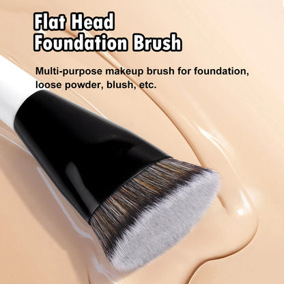 MAANGE Foundation Concealer Makeup Brushes Angled Brush Flat Top Brush Triangle Brush for Liquid Cream Blending Cosme