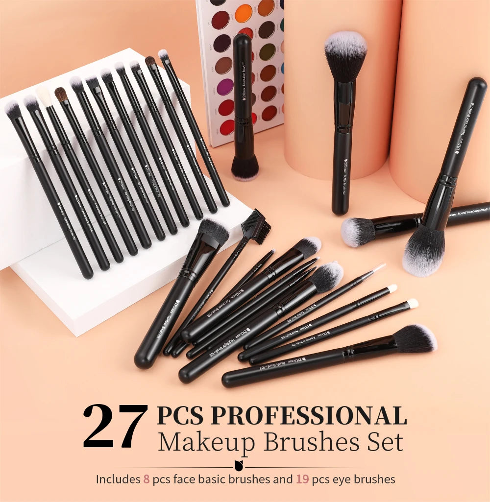 DUcare Professional Makeup Brushes Set 15-32Pcs Makeup Brush Set Synthetic Foundation Powder Blush Eyeshadows Highlighter Brush