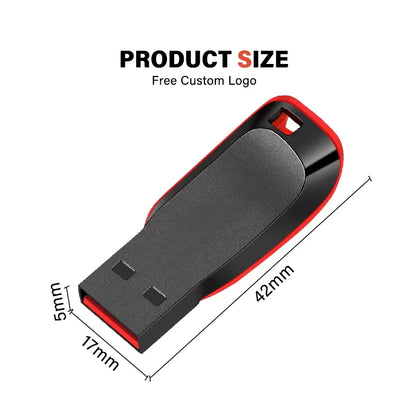 Red logo High Speed USB Flash Drive Usb Memory Stick USB 2.0 PenDrive 64GB 32GB 16GB Usb Flash Drives Memory Disk 128GB USB