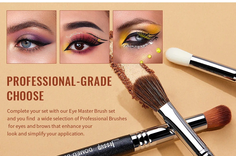 Jessup Eye Makeup Brushes Set,Professional Makeup Brush,Synthetic Eye Blending Brush Eyeshadow Brush Eyebrow Crease Shader T341