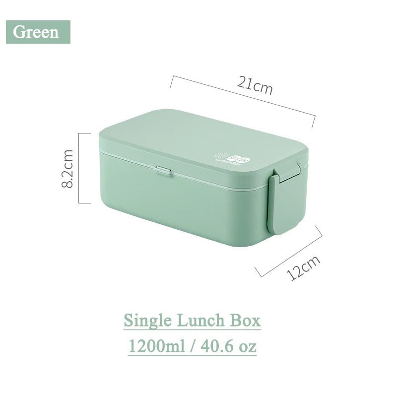 2in1 Bento Box,2 Layer Lunch Box for Adult Kids, 63oz Stackable Lunch Container with Spoons & forks,Leak Proof,Microwave Safe