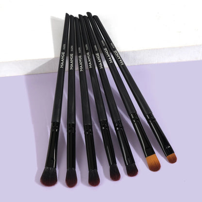 MAANGE Eye Makeup Brushes Kit 7PCS Eyeshadow Makeup Brushes Set Blending Soft Synthetic Bristle Lip Brush Cosmetic Beauty Tools