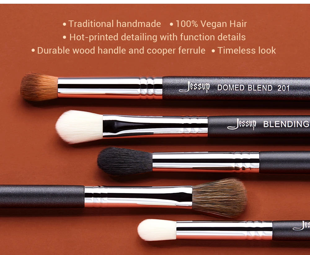 Jessup Eye Makeup Brushes Set,Professional Makeup Brush,Synthetic Eye Blending Brush Eyeshadow Brush Eyebrow Crease Shader T341