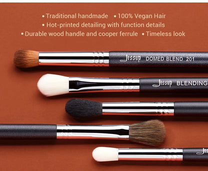 Jessup Eye Makeup Brushes Set,Professional Makeup Brush,Synthetic Eye Blending Brush Eyeshadow Brush Eyebrow Crease Shader T341