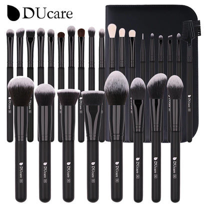 DUcare Professional Makeup Brushes Set 15-32Pcs Makeup Brush Set Synthetic Foundation Powder Blush Eyeshadows Highlighter Brush
