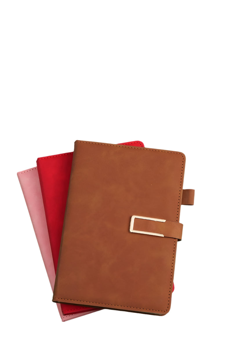 Vintage A5 Leather Notebook with Personalized Soft Cover - Perfect for Business Meetings and College Life