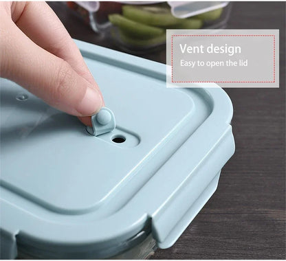 Premium Glass Lunch Container - Leak-Proof Bento Box with Secure Lid