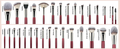 BEILI Professional Makeup Brushes Set 9/15/30 Pcs Foundation Contour Eyeshadow Blending Synthetic Hair Beauty Cosmetics Brush