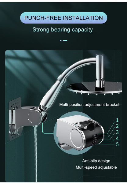 Bathroom 6 ”8 inch shower head ABS Chrome shower head water saving bathroom rain spa square handheld ELA087-1