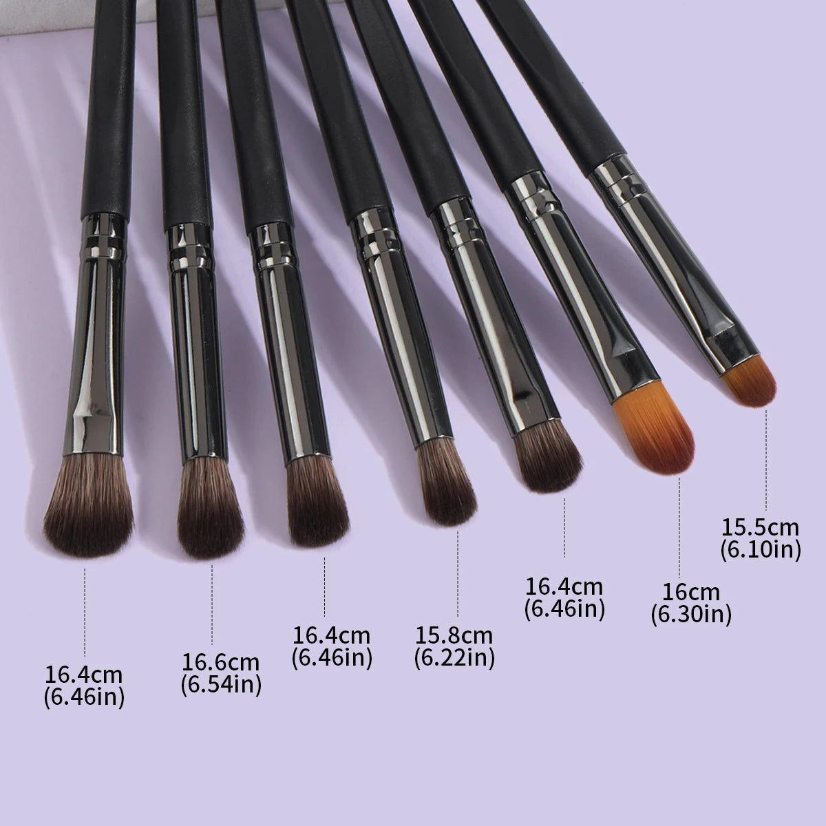 MAANGE Eye Makeup Brushes Kit 7PCS Eyeshadow Makeup Brushes Set Blending Soft Synthetic Bristle Lip Brush Cosmetic Beauty Tools