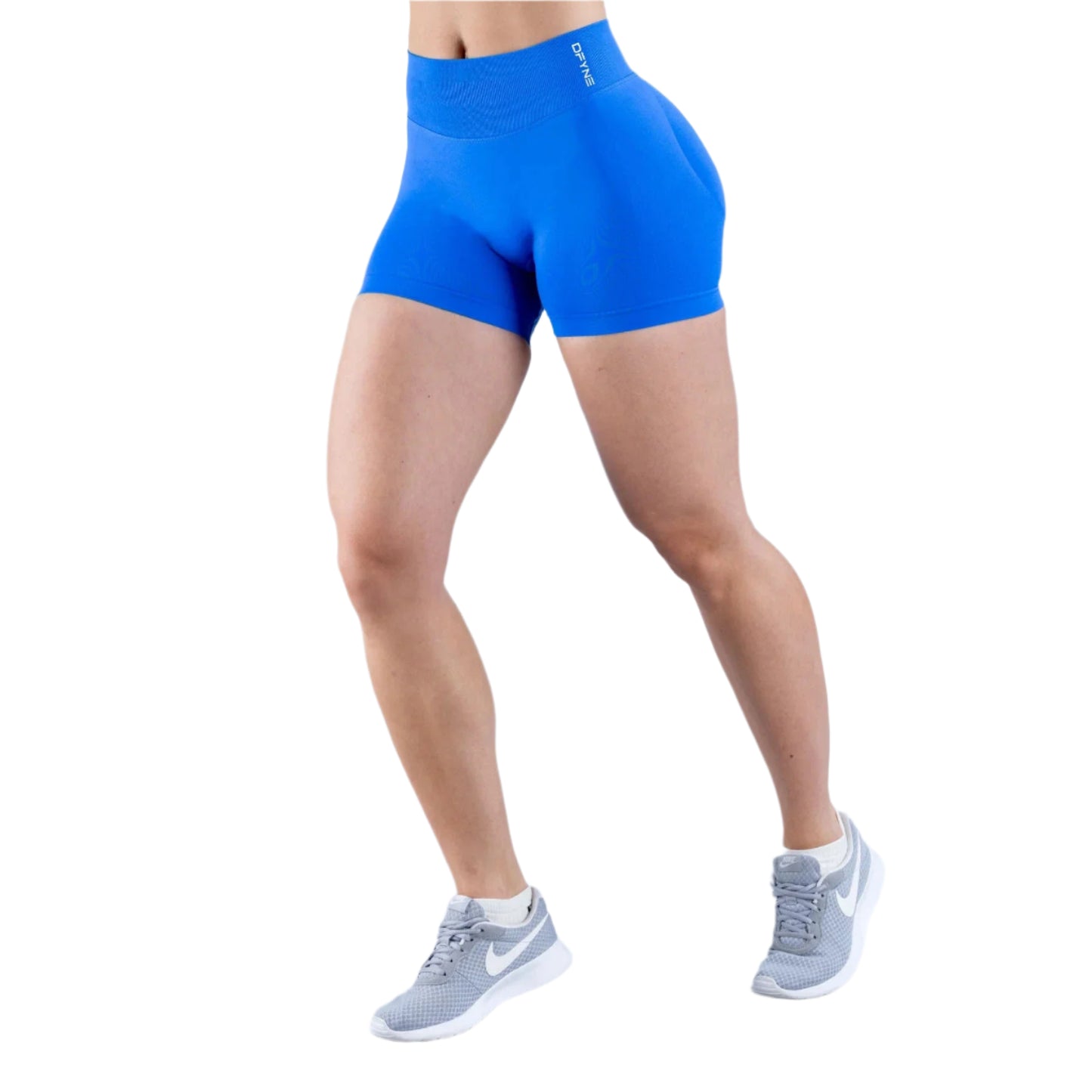 Dfyne Impact Shorts 4.5'' Low Waist Seamless Yoga Shorts Scrunch Bum Gym Shorts Women Workout Biker Stretch Fitness Short XS-XL