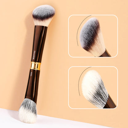 MAANGE 3pcs Dual-Head Multifunctional Makeup Brushes Sloping Foundation Concealer Brush Kabuki for Liquid Cream Blending Beauty