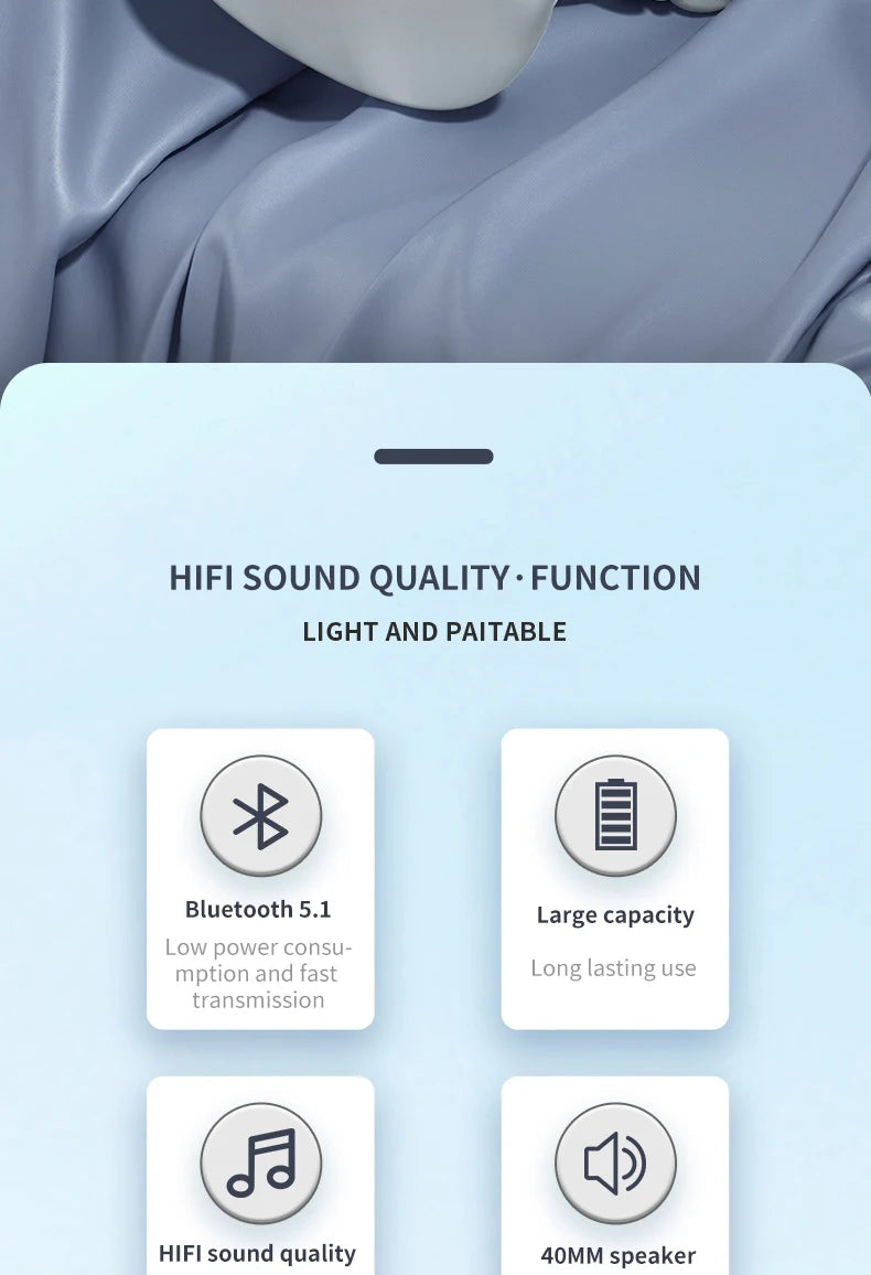 P9 Promax Headphones Wireless Bluetooth Headsets Outdoor Sports Gaming Wireless earphones Supports TF Card for Pc Smartphone