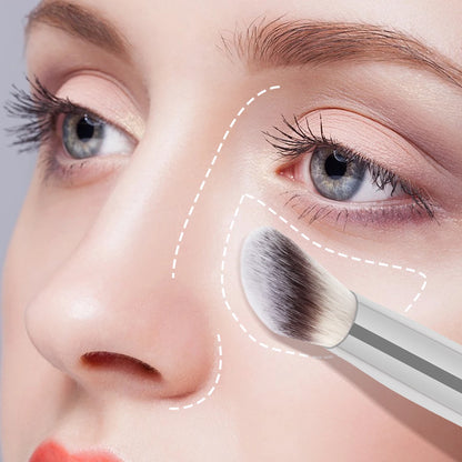 MAANGE Angled Concealer Makeup Brush Under Eye Makeup Small Foundation Precision Face Blending Brush Soft Bristles Makeup Tools