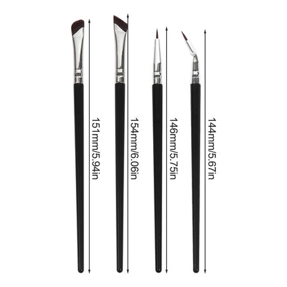 MAANGE 4PCS Professional Eyes Makeup Brush Set Eyeshadow Eyebrow Brush Blade Eyeliner Contour Makeup Brushes Makeup Tool