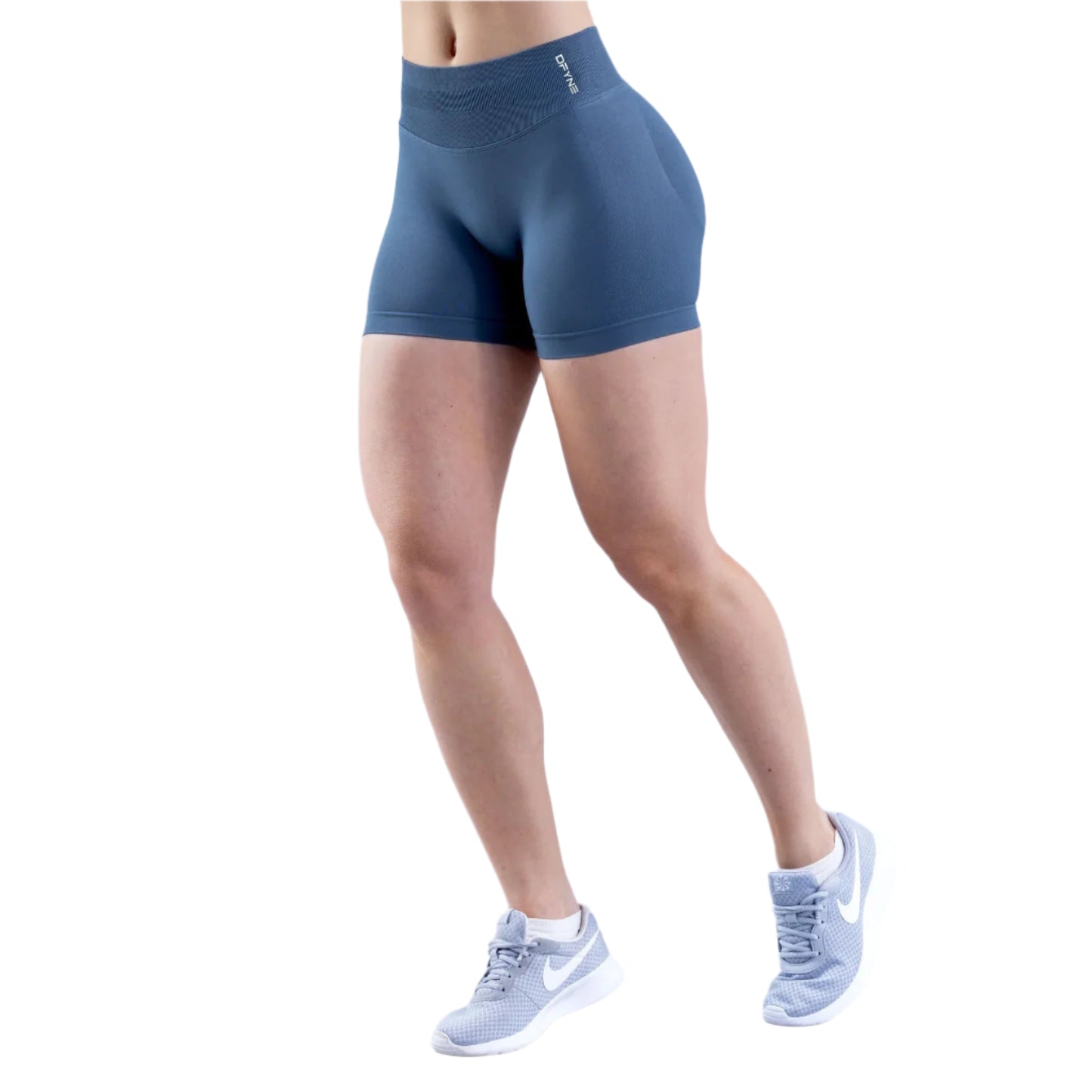 Dfyne Impact Shorts 4.5'' Low Waist Seamless Yoga Shorts Scrunch Bum Gym Shorts Women Workout Biker Stretch Fitness Short XS-XL