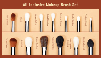 Jessup Eye Makeup Brushes set Professional Eye Blending Brush Synthetic Blends Shadow Crease Pencil Smoky T338