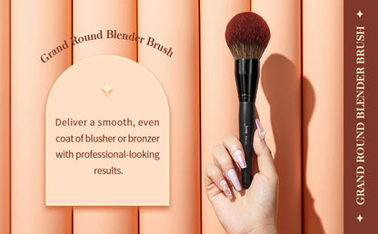 Jessup Powder Brush Makeup Large Finishing Mineral Powder Brush,Vegan Flawlessl Face Brush makeup for Powder&Blush&Bronzer MUL01