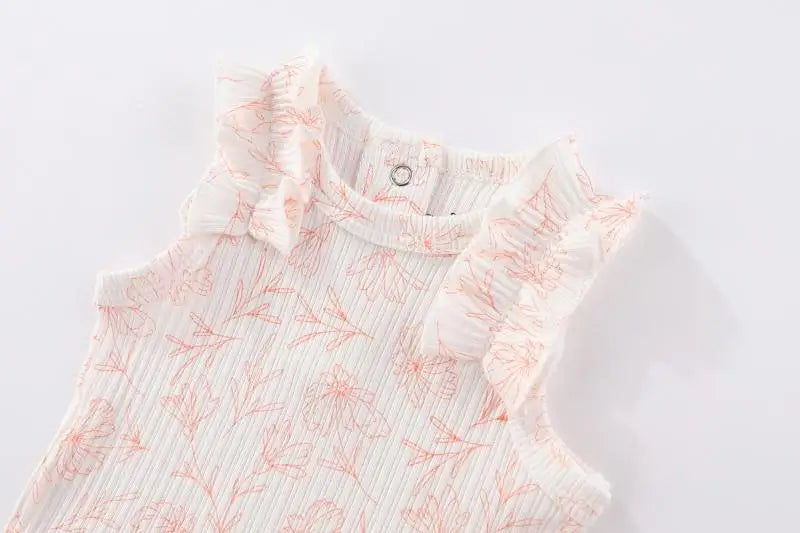Kiddiezoom 5 Pcs Four Seasons Fashion Cartoon Short Sleeve Baby Boy Girl Bodysuits Soft 100%Cotton Newborn Onesies Clothes