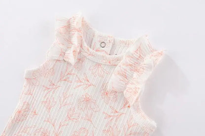 Kiddiezoom 5 Pcs Four Seasons Fashion Cartoon Short Sleeve Baby Boy Girl Bodysuits Soft 100%Cotton Newborn Onesies Clothes