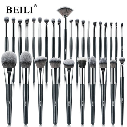 BEILI Professional Makeup Brushes Set 9/15/30 Pcs Foundation Contour Eyeshadow Blending Synthetic Hair Beauty Cosmetics Brush
