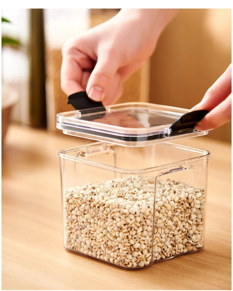 Plastic Food Storage Containers with Lid, Jars for Bulk Cereals, Kitchen Organizers, Pantry Organizer, Home Set